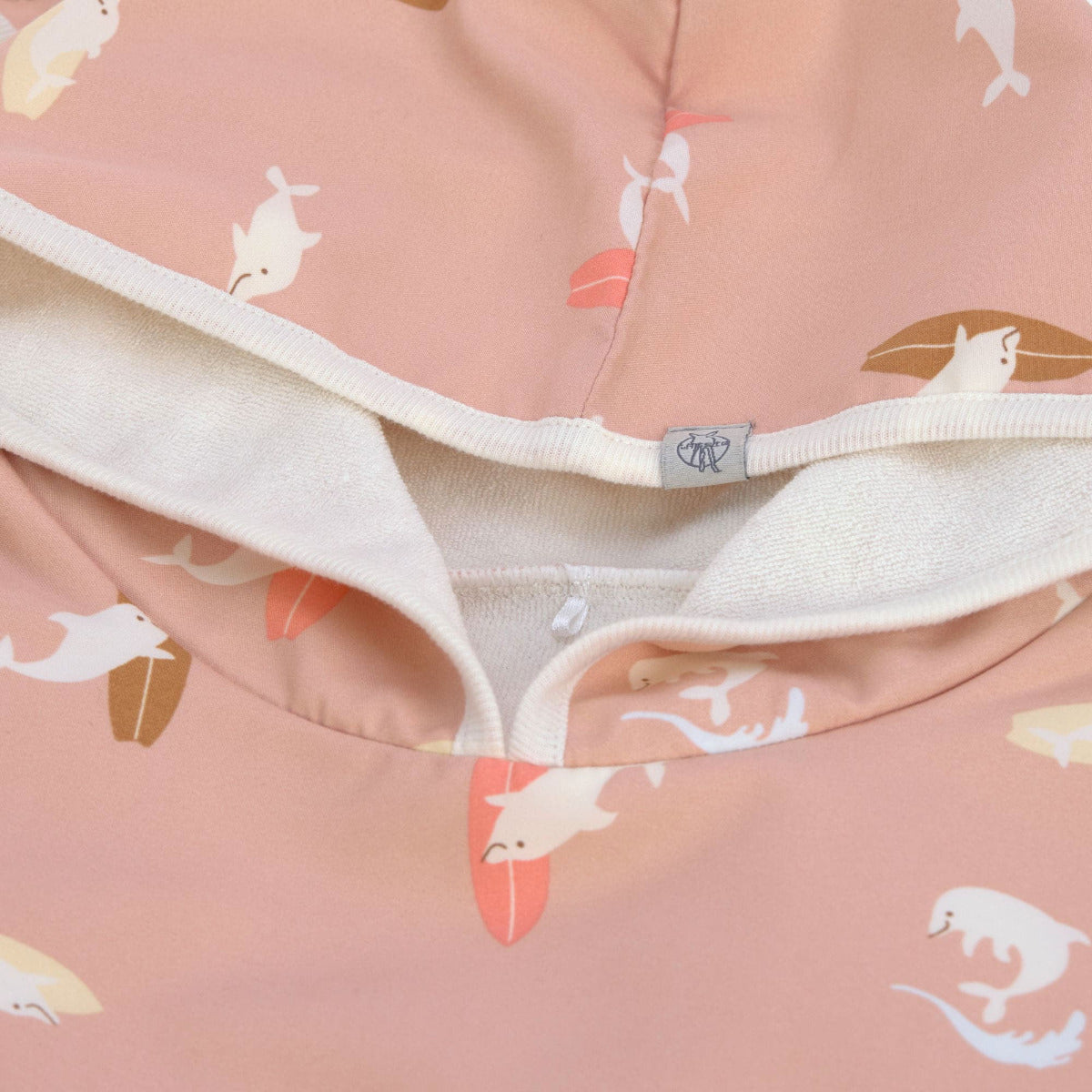 Poncho de plage anti-UV Lässig - Dauphin pêche - Lilinappy