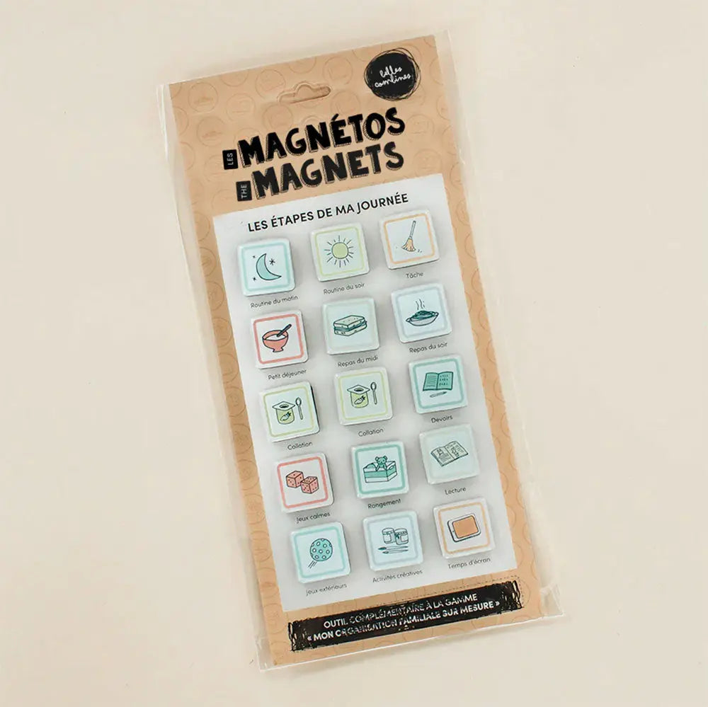 Magnétos Les étapes de ma journée Les Belles Combines - Lilinappy