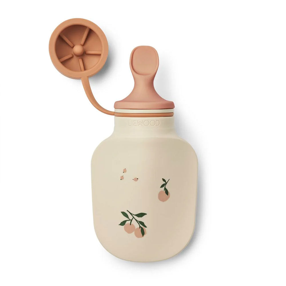 2 gourdes à compote en silicone Lizzie Liewood - Peach