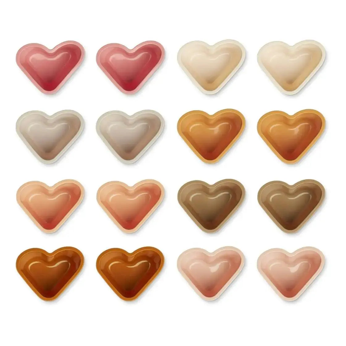 Lot de 16 petits moules à cake Tilo en silicone Liewood - Heart / holiday multi mix Liewood