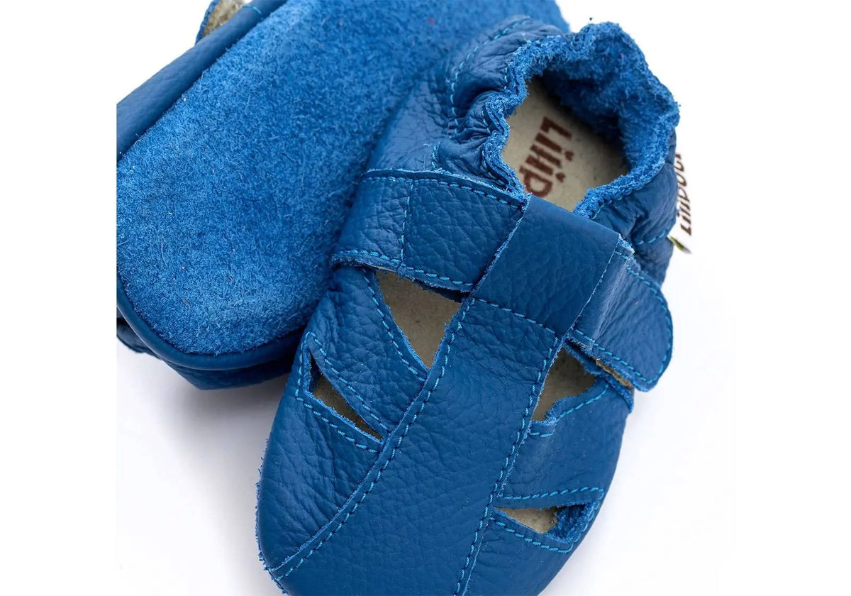 Sandales en cuir souple Liliputi - Cobalt Liliputi