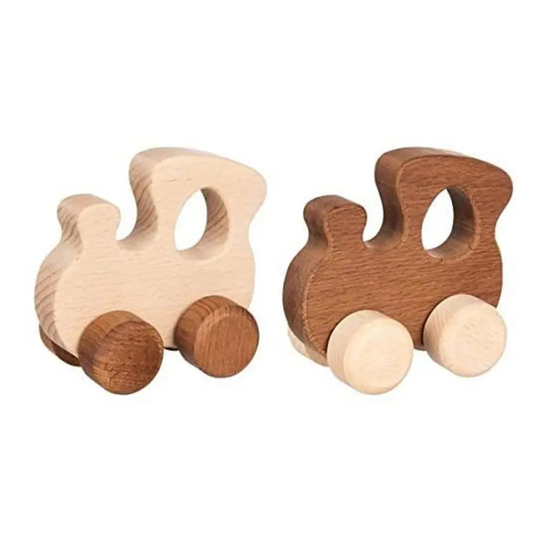 Locomotive en bois naturel Goki - Clair - Lilinappy