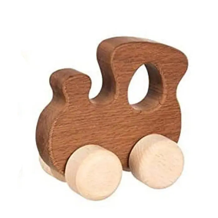 Locomotive en bois naturel Goki-Foncé - Lilinappy