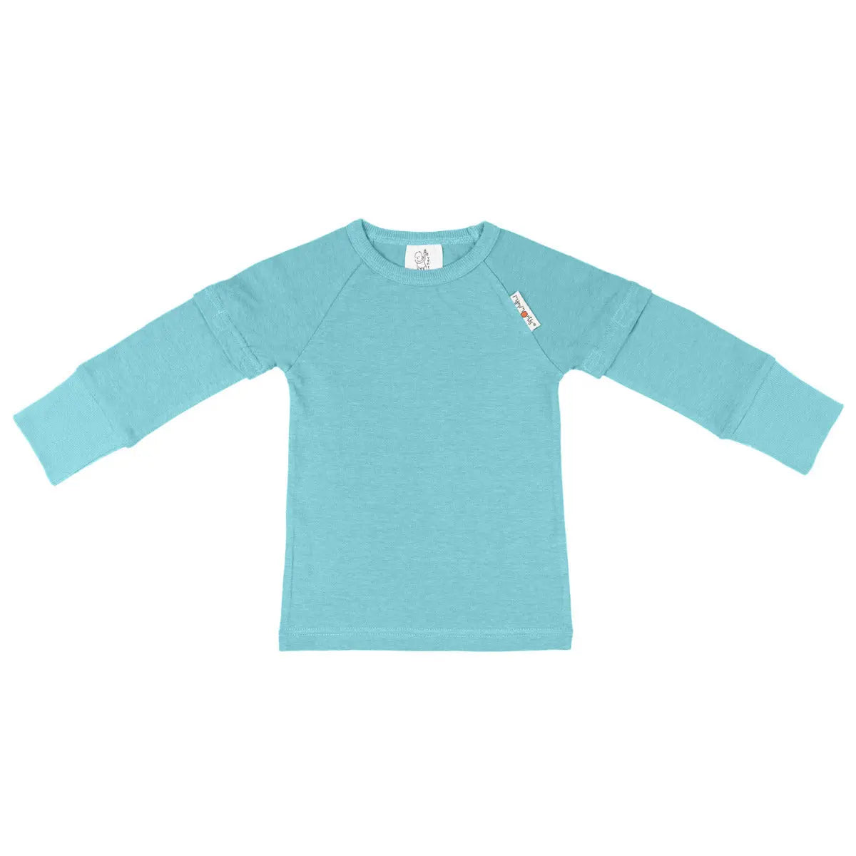 T-shirt évolutif ManyMonths en chanvre bio – Angel Turquoise