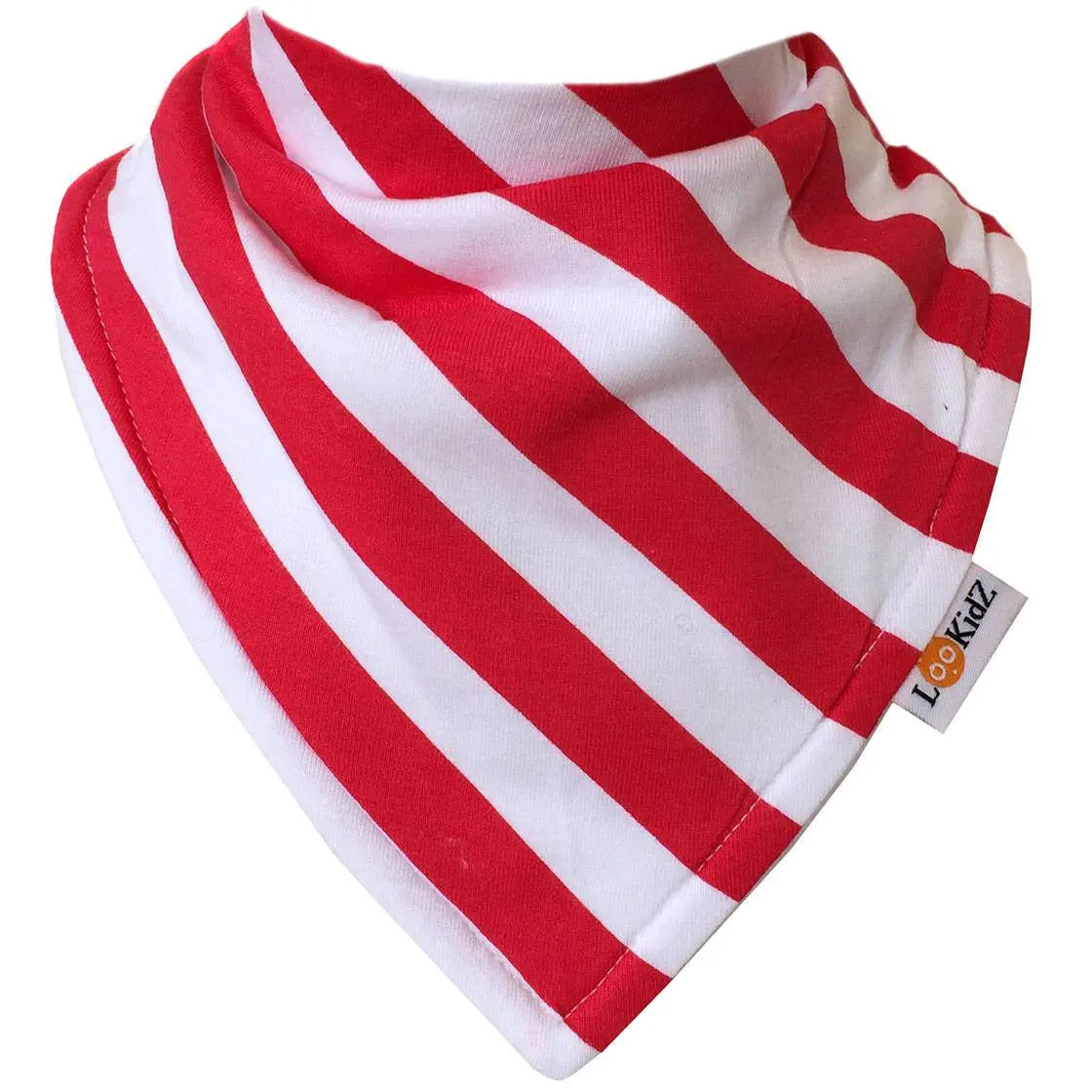 Bavoir bandana Lookidz Rayé blanc/rouge