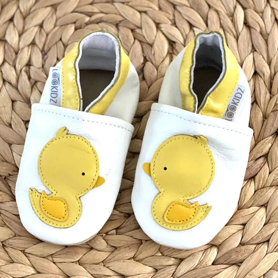 Chaussons en cuir bébé Lookidz Canard