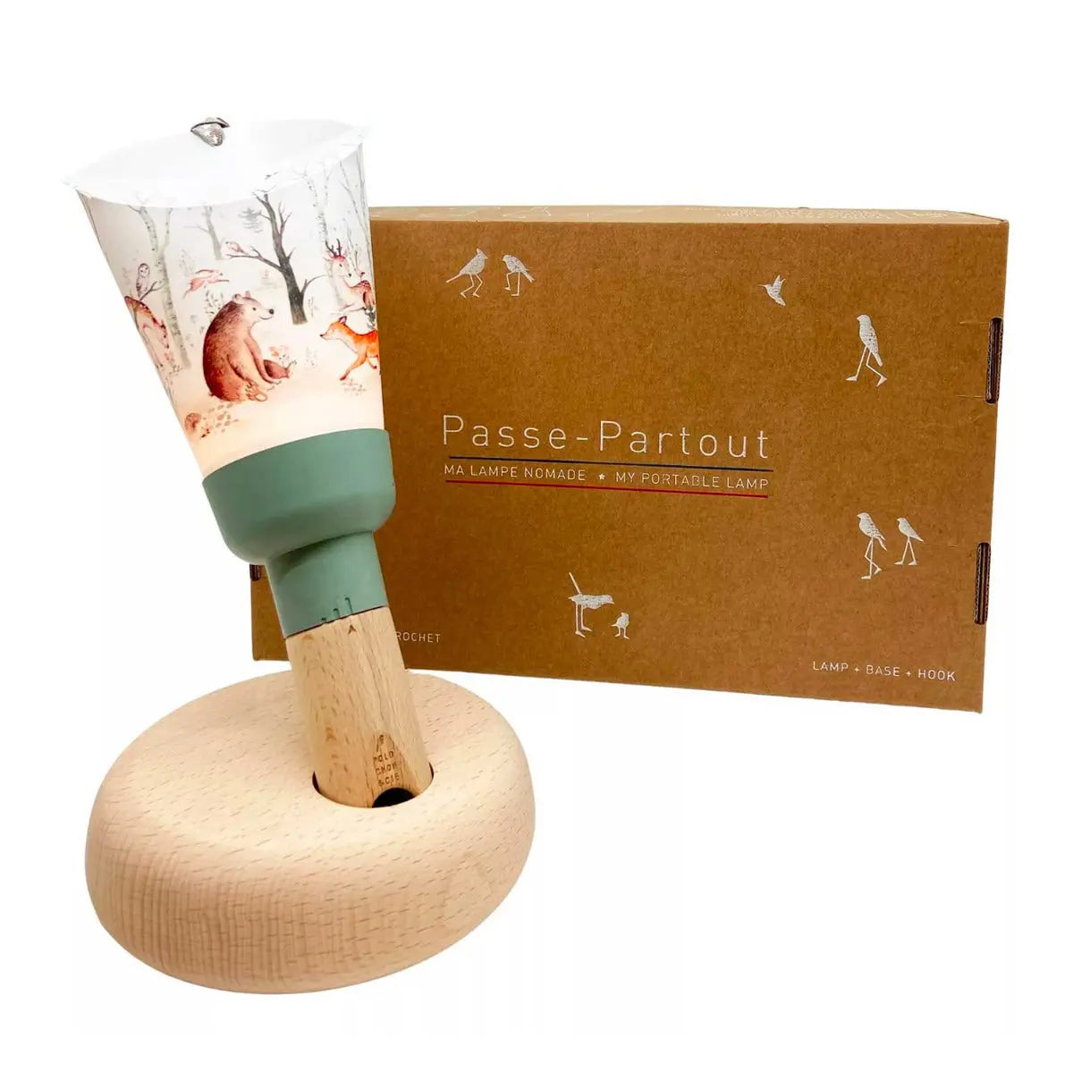 coffret lampe nomade Maison Polochon Forêt Enchantée sauge