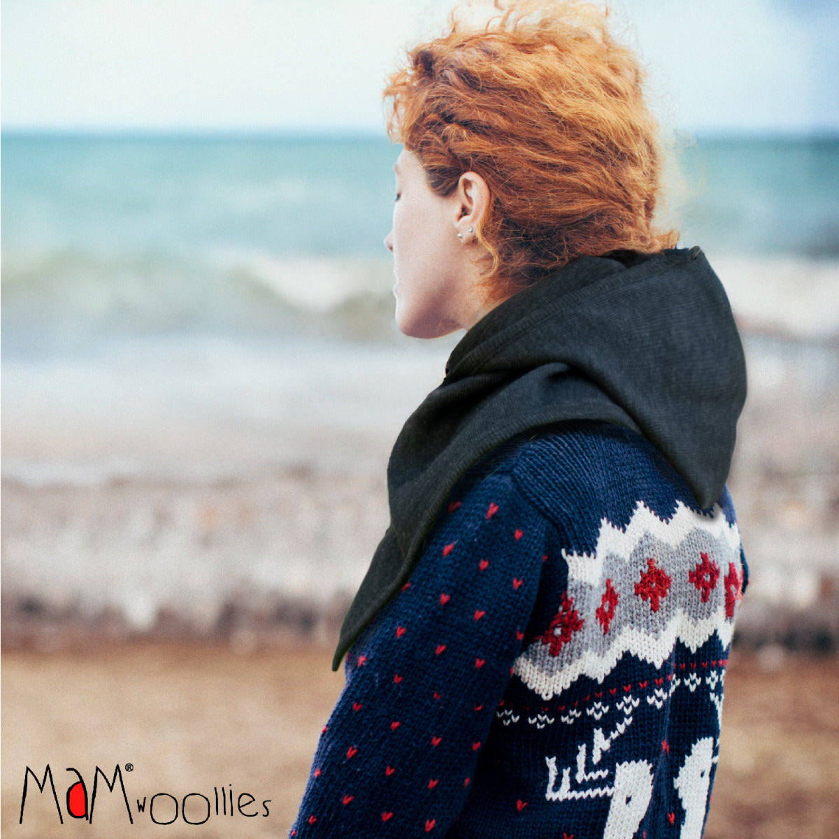 Cagoule Femme en Laine Mérinos MaM - Lilinappy