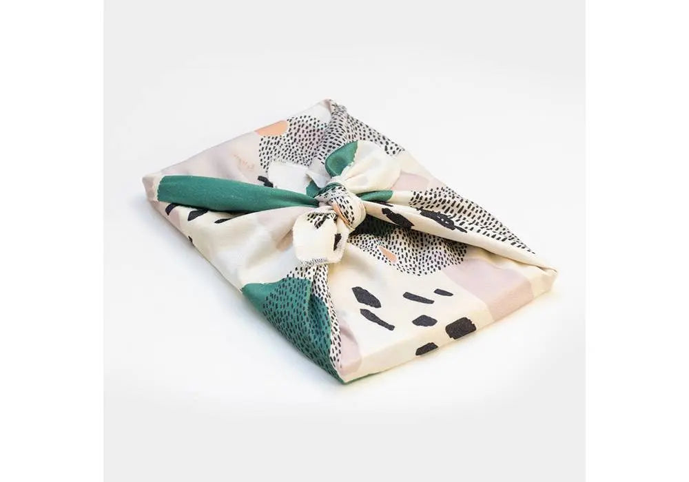 Emballage cadeau réutilisable en tissu recyclé Paké - Furoshiki 50x50 cm