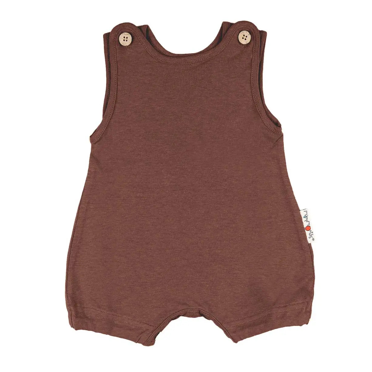 Barboteuse bébé évolutive en chanvre & coton bio Manymonths - Choco Biscuit