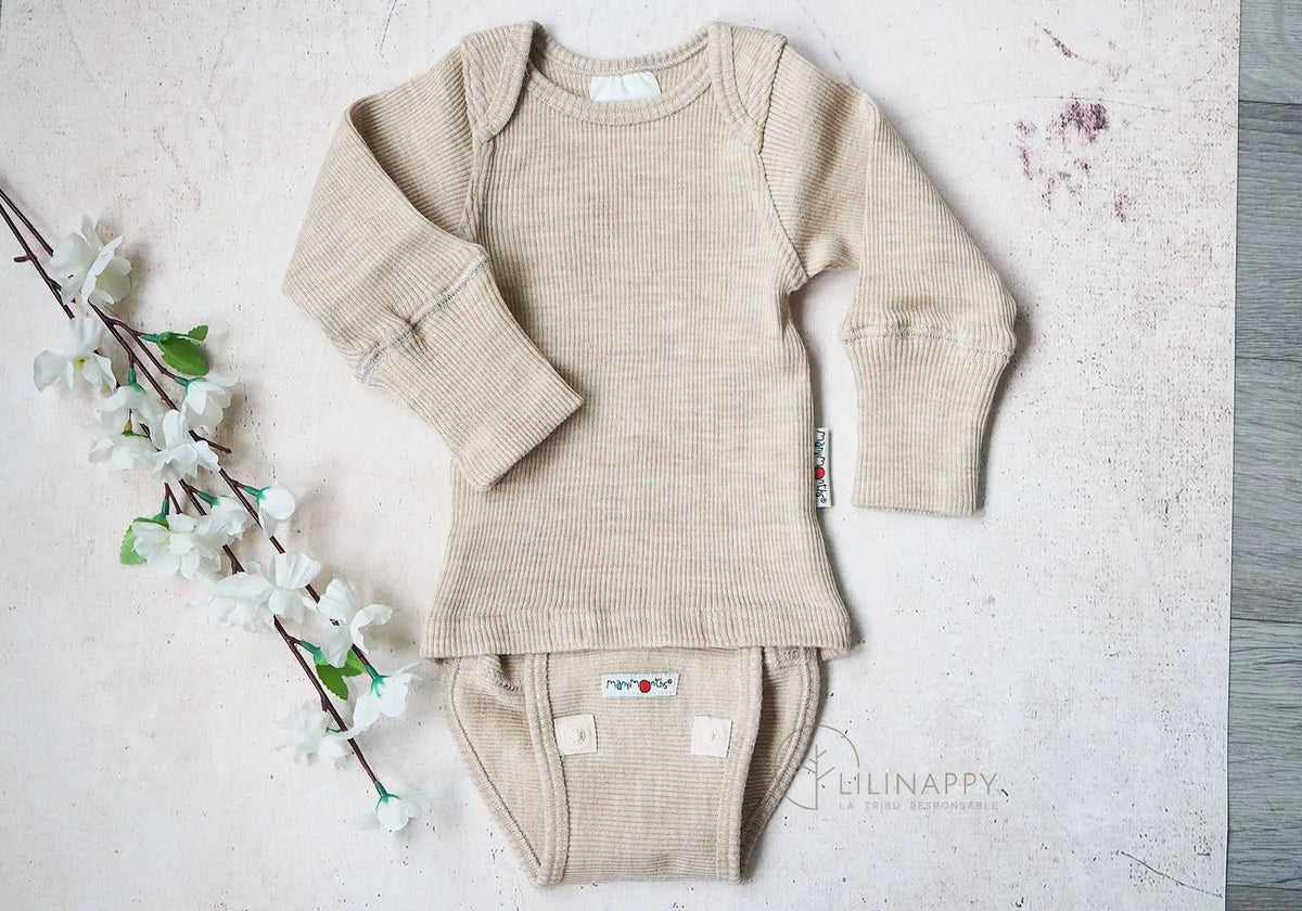 Body/Shirt évolutif ML en laine Manymonths Manymonths