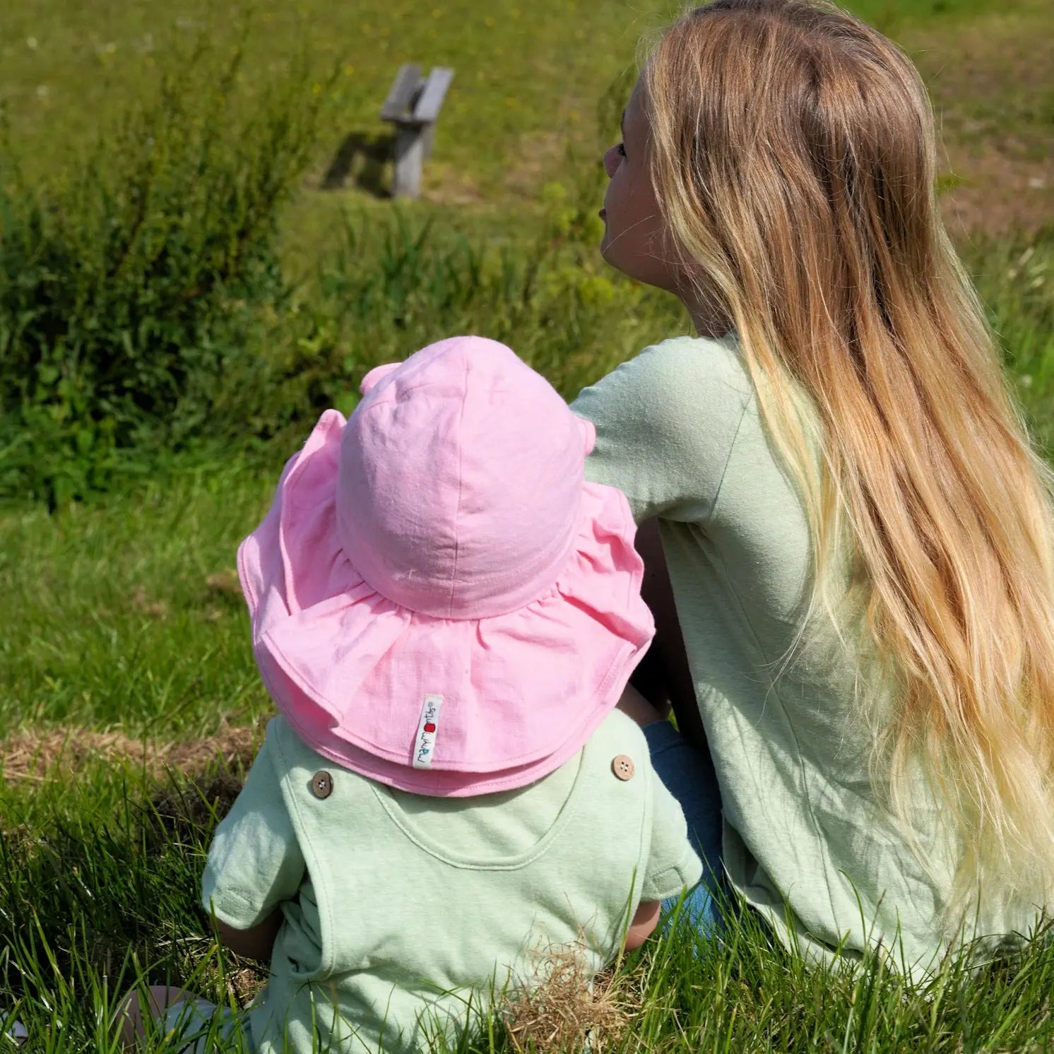 Chapeau de soleil évolutif en chanvre & coton bio Manymonths - Bonny Golden Straw