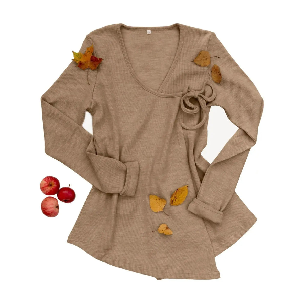 Cardigan cache-coeur pour femme en laine mérinos MaM