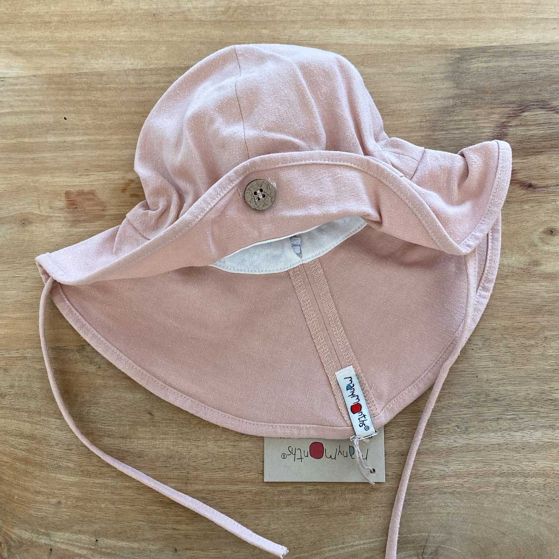 Chapeau de soleil évolutif en chanvre & coton bio Manymonths - café frappé