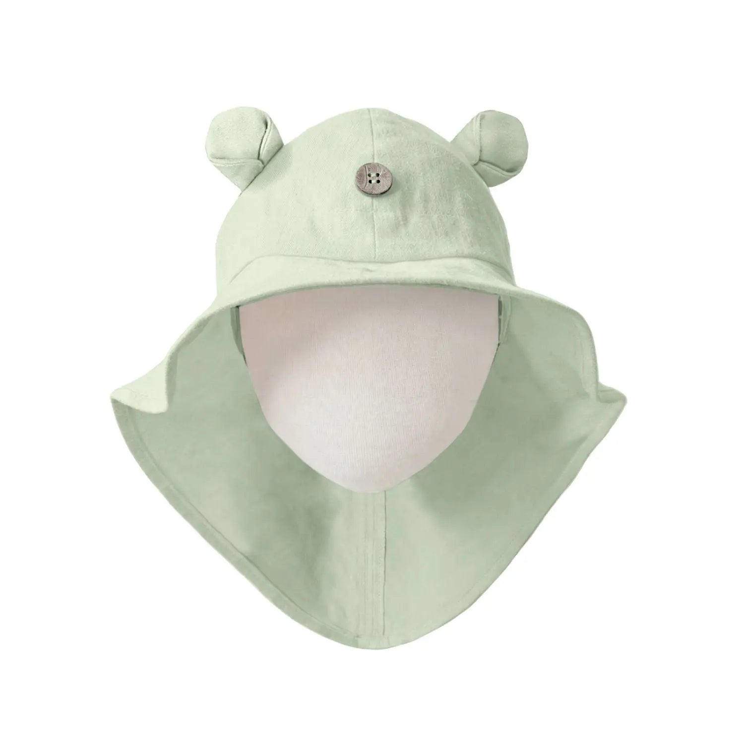 Chapeau de soleil évolutif en chanvre & coton bio Manymonths - Light Jade