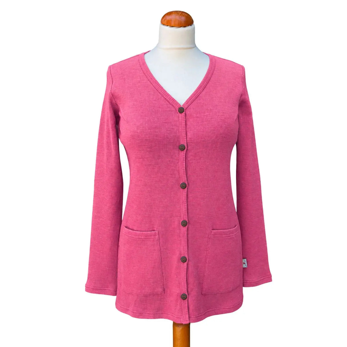 Long gilet pour femme en laine mérinos AAVA MaM