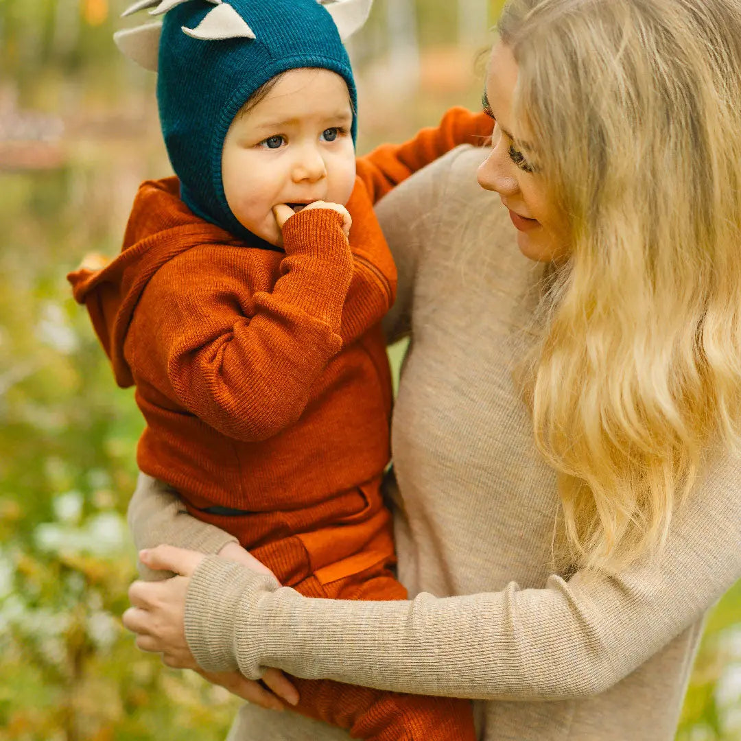 Gilet zippé en laine mérinos Manymonths