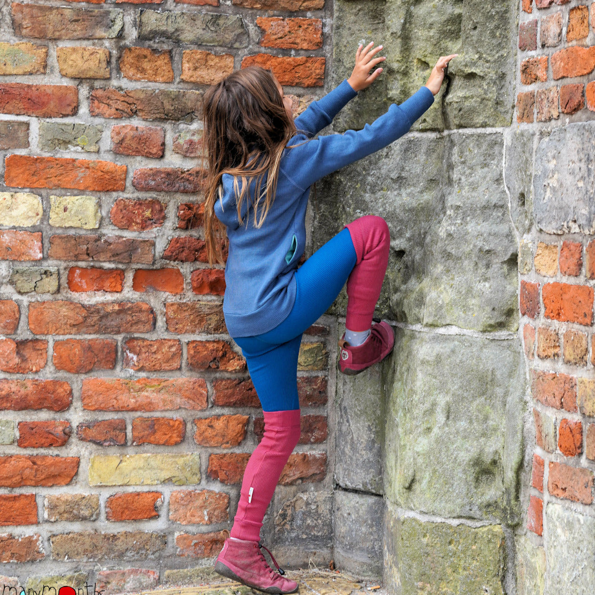 Jambières et mitaines en laine mérinos Manymonths - Lilinappy