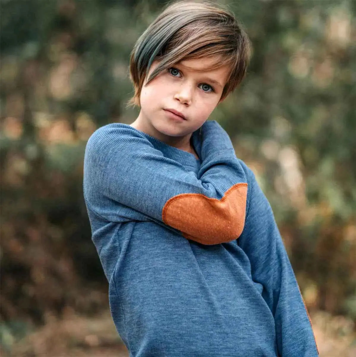 Pull en laine mérinos avec patch Manymonths