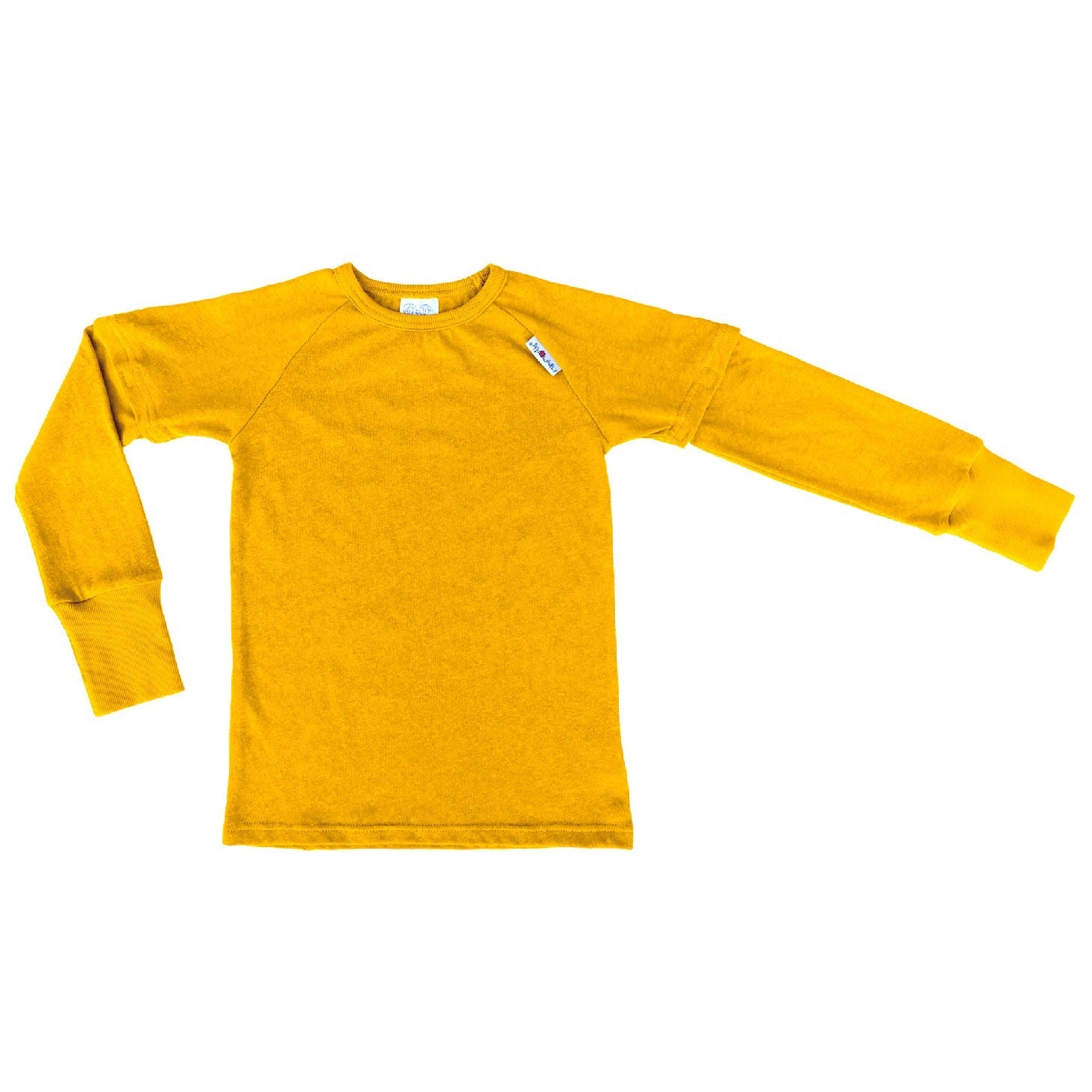 T-shirt évolutif en chanvre et coton bio ManyMonths – Golden Calendula