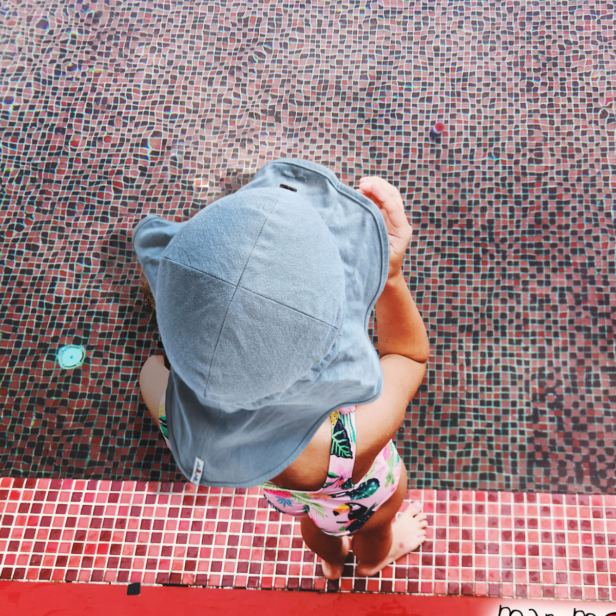 Chapeau bébé été Manymonths gris – Rock Grey