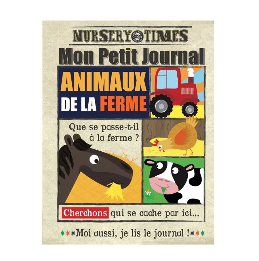Mon premier journal en tissu - Animaux de la ferme