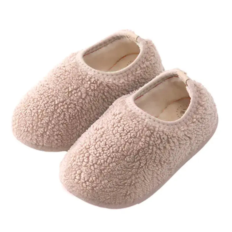 Chaussons doudou en coton Mrs Ertha - Ivoire