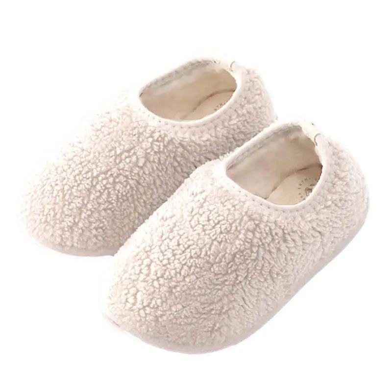 Chaussons doudou en coton Mrs Ertha - Vanille - Lilinappy