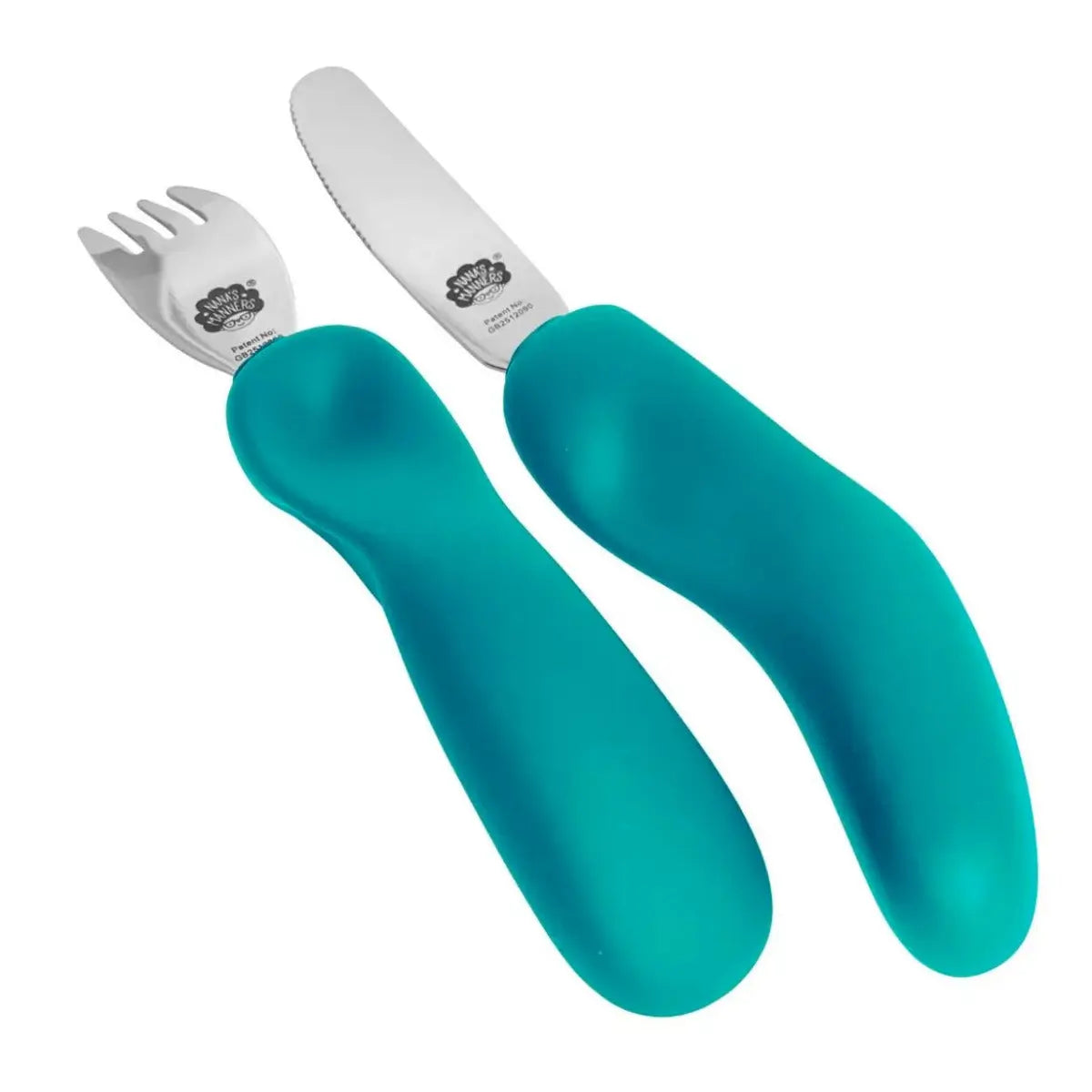 Couverts pour les enfants + 3 ans Nana's Manners - Teal blue