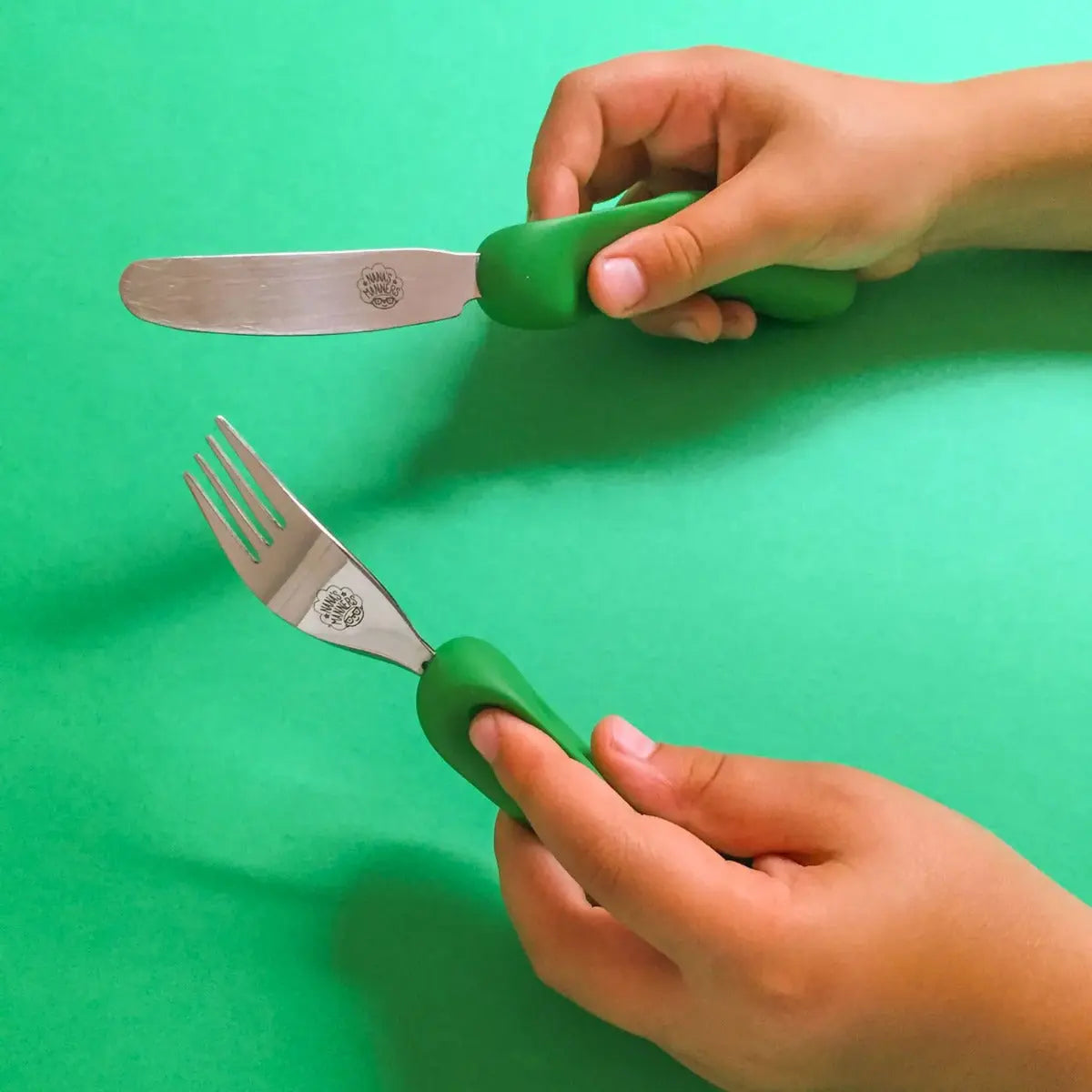 Couverts pour les enfants + 3 ans Nana's Manners Vert