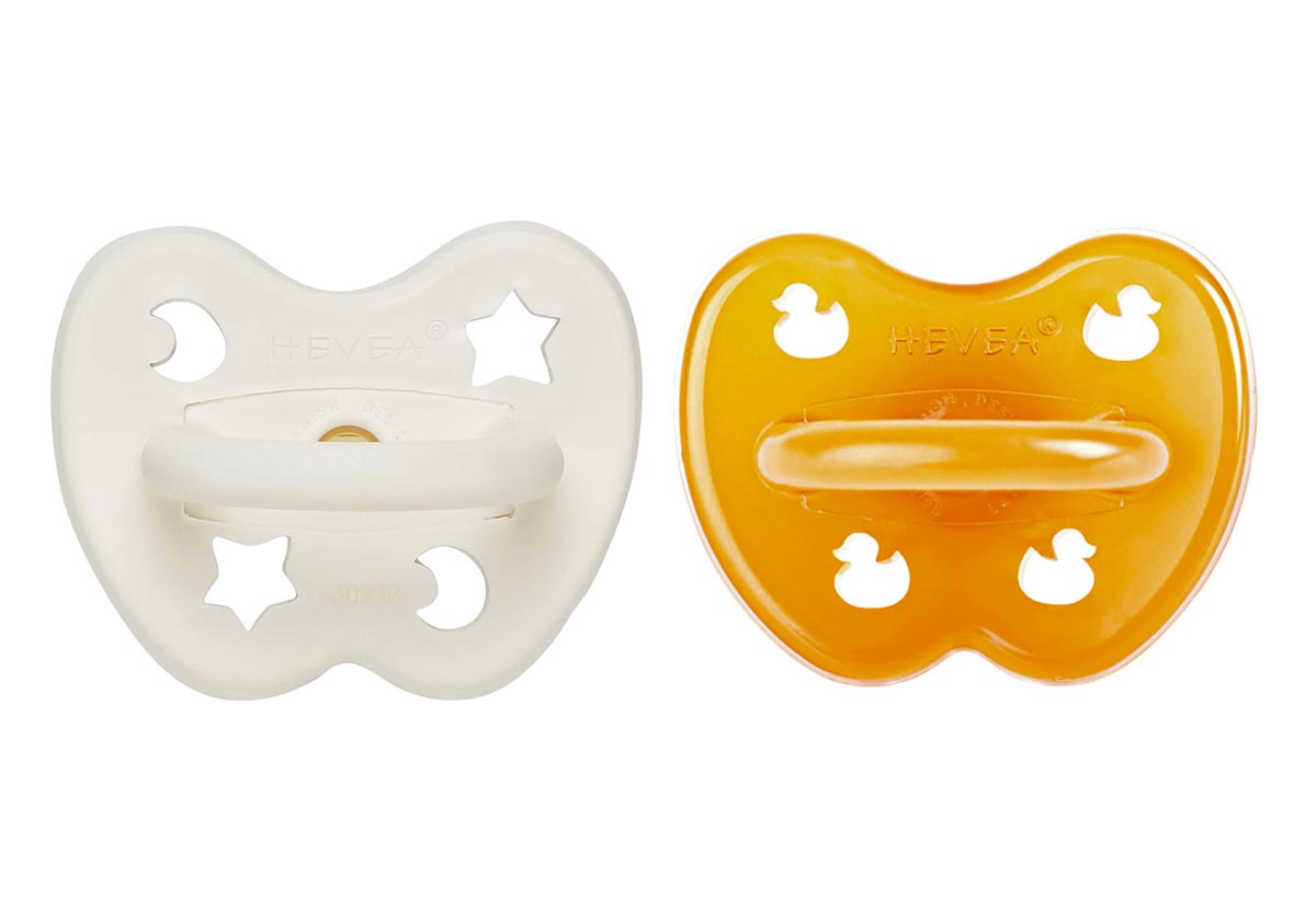 2 tétines en caoutchouc naturel Hévéa Symétrique