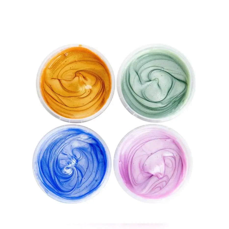 Coffret de 4 Pots de peinture à doigts naturelle Neogrün - Mika