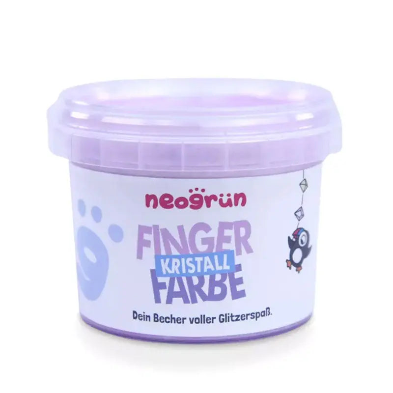 Peinture au doigt pailletée bio et vegan Neogrün – Quartz rose