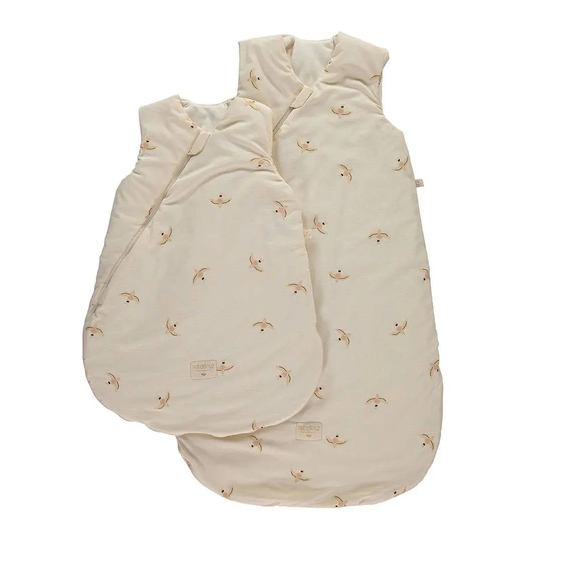 Gigoteuse de mi-saison Cocoon Nobodinoz - Nude haiku birds natural - Lilinappy