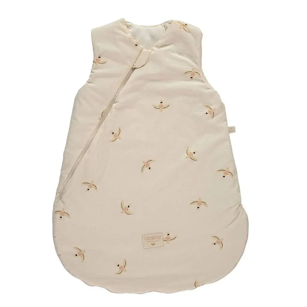 Gigoteuse de mi-saison Cocoon Nobodinoz - Nude haiku birds natural - Lilinappy