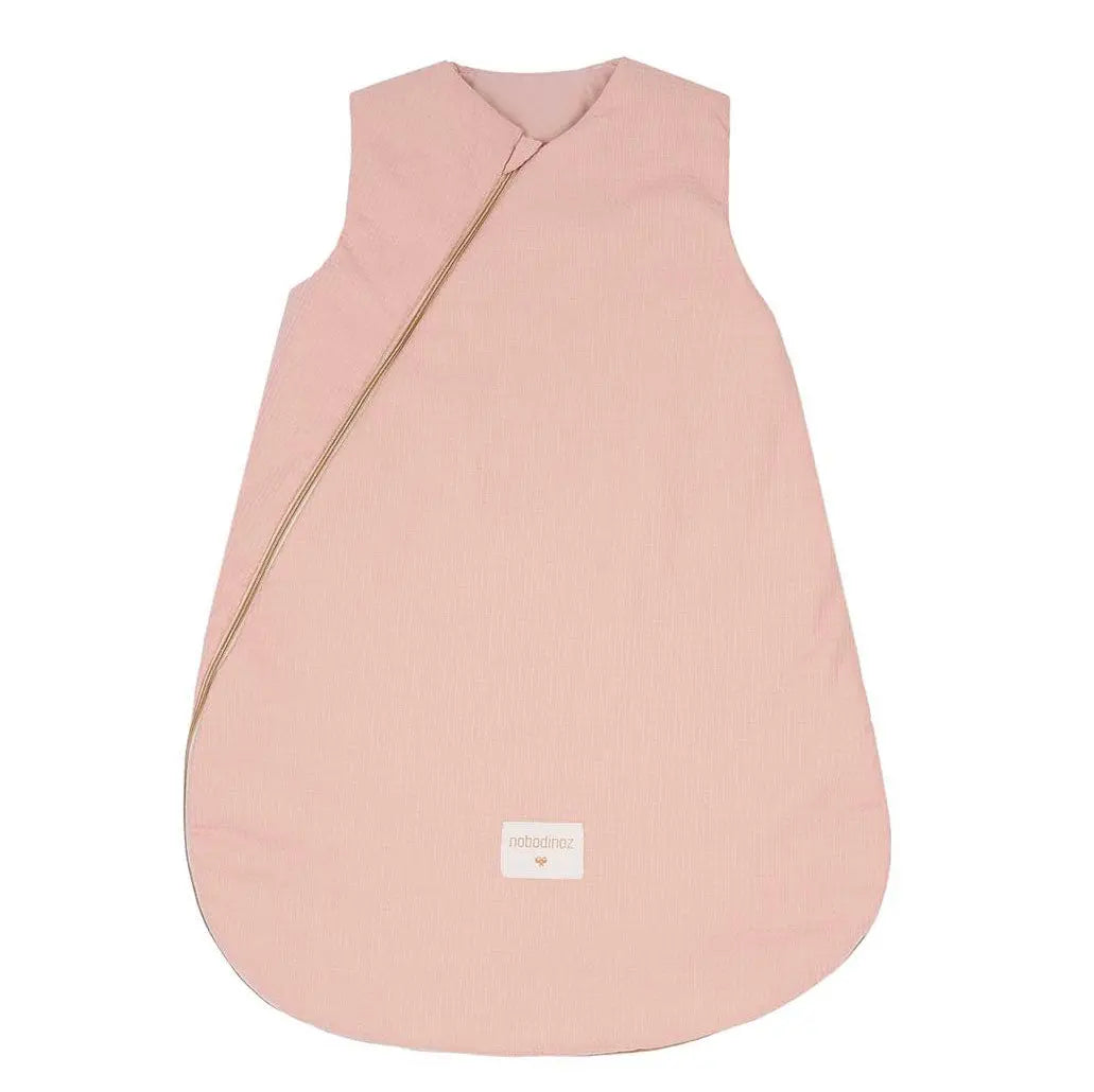 Gigoteuse de mi-saison Cocoon Nobodinoz Nid d'abeille Misty Pink