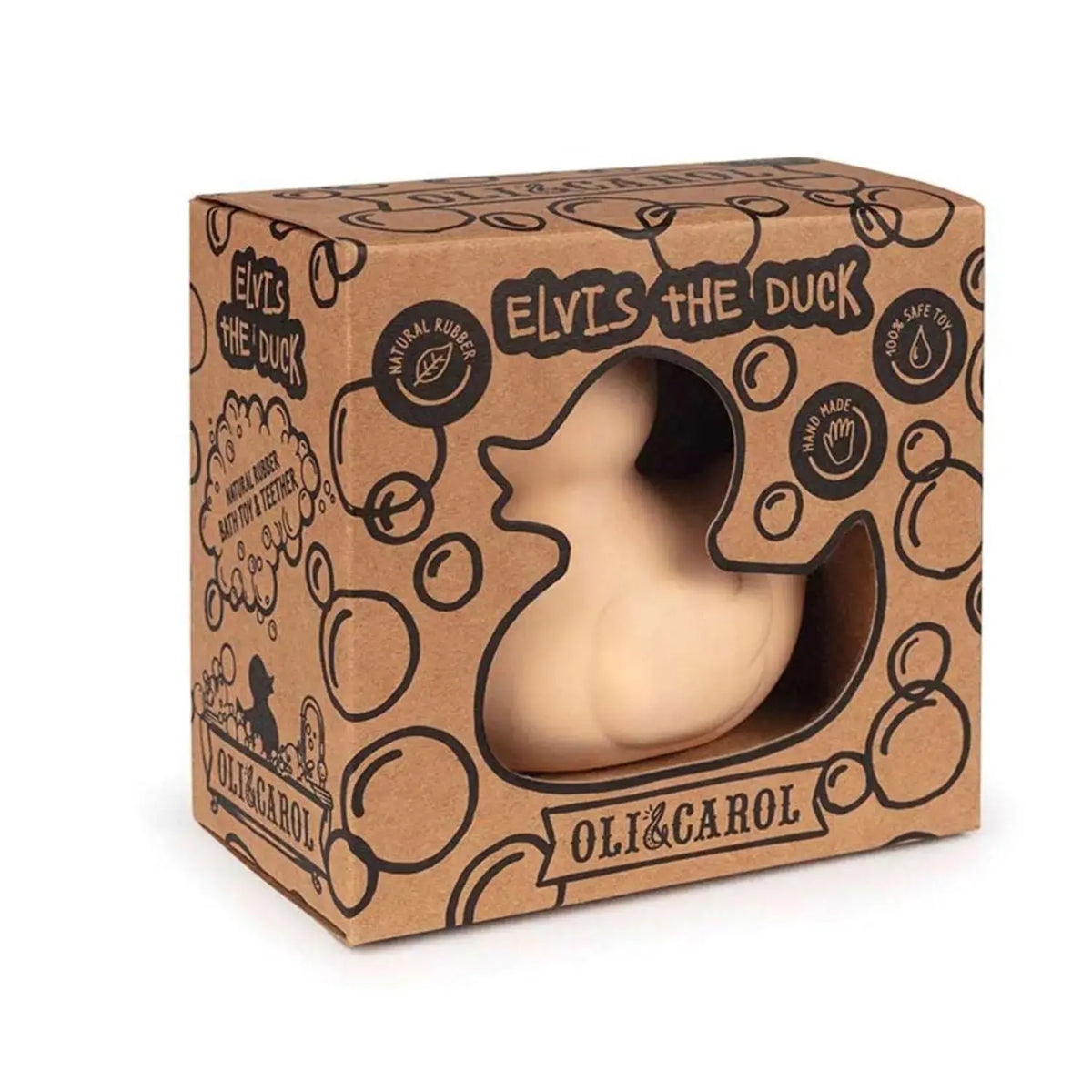 Jouet de bain & dentition Elvis le canard Oli&Carol – Nude
