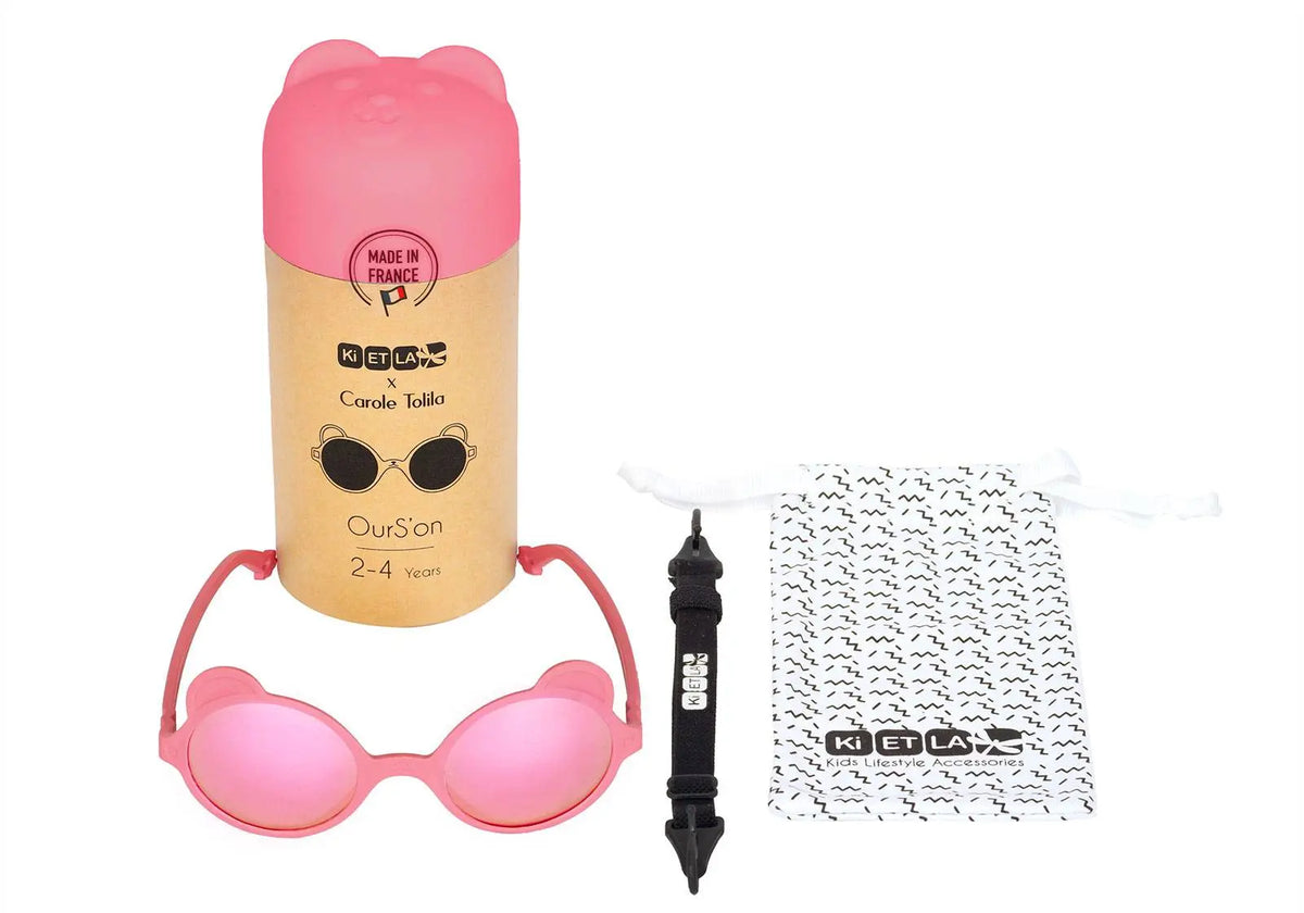 Lunettes de soleil Ourson KI ET LA - Rose antik - Lilinappy