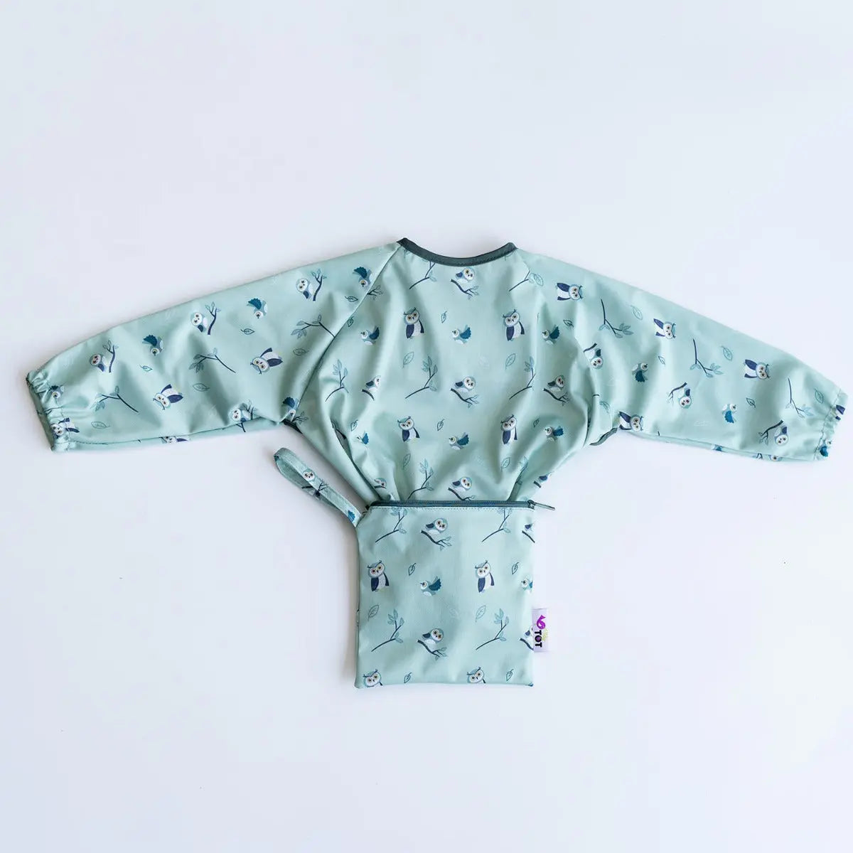 Bavoir à ventouses Cover et Catch Tidy Tot - Owls - Lilinappy