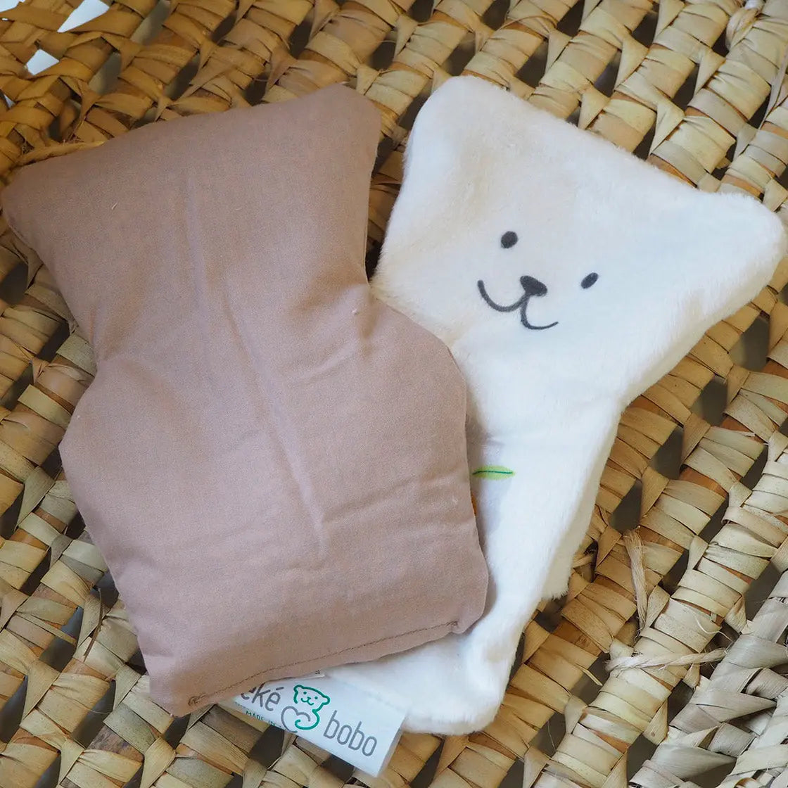 Bouillotte ourson thérapeutique Béké-Bobo - Arc en ciel - Lilinappy