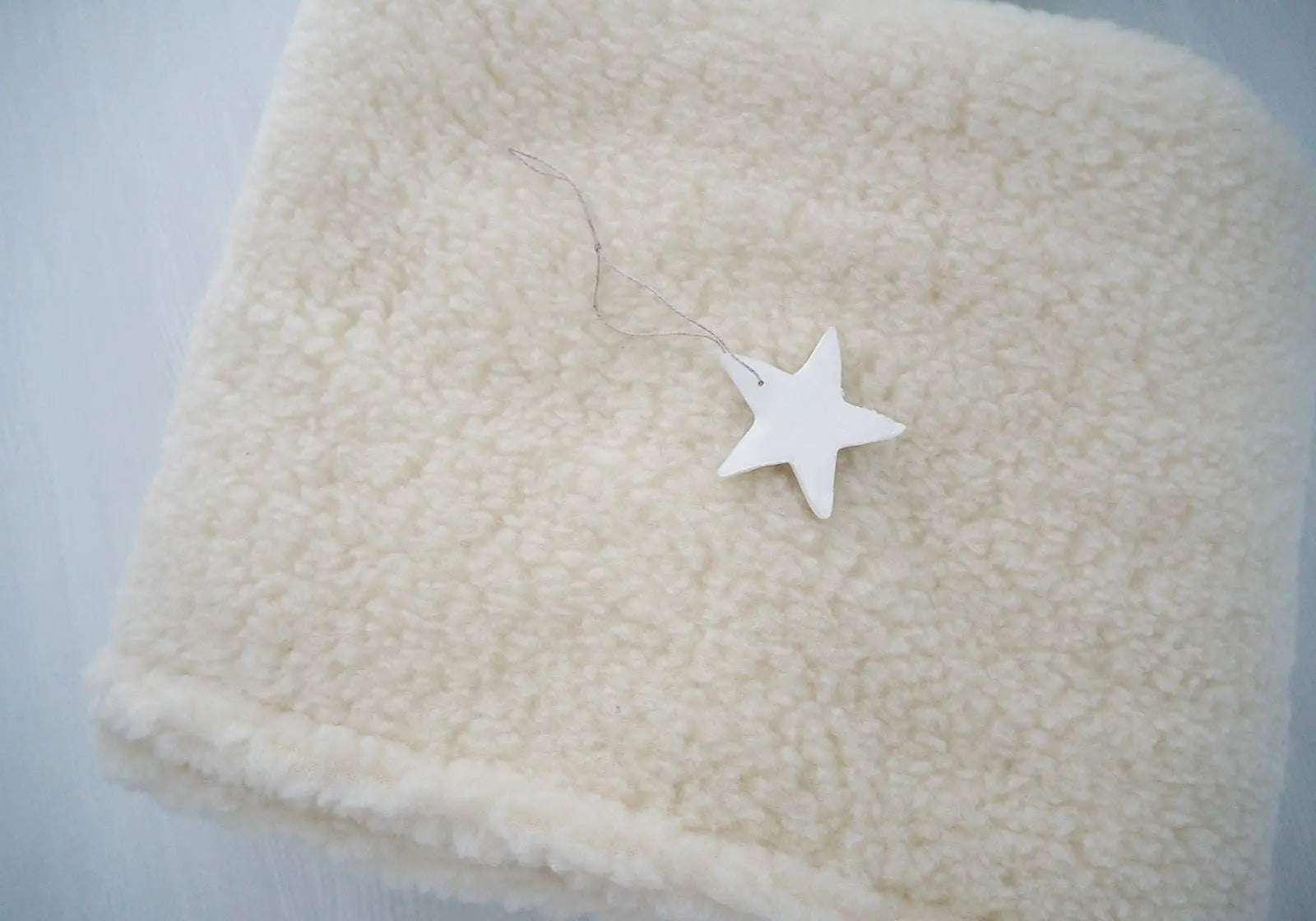 Couverture pure laine vierge naturel Saling - 150x190cm - Lilinappy