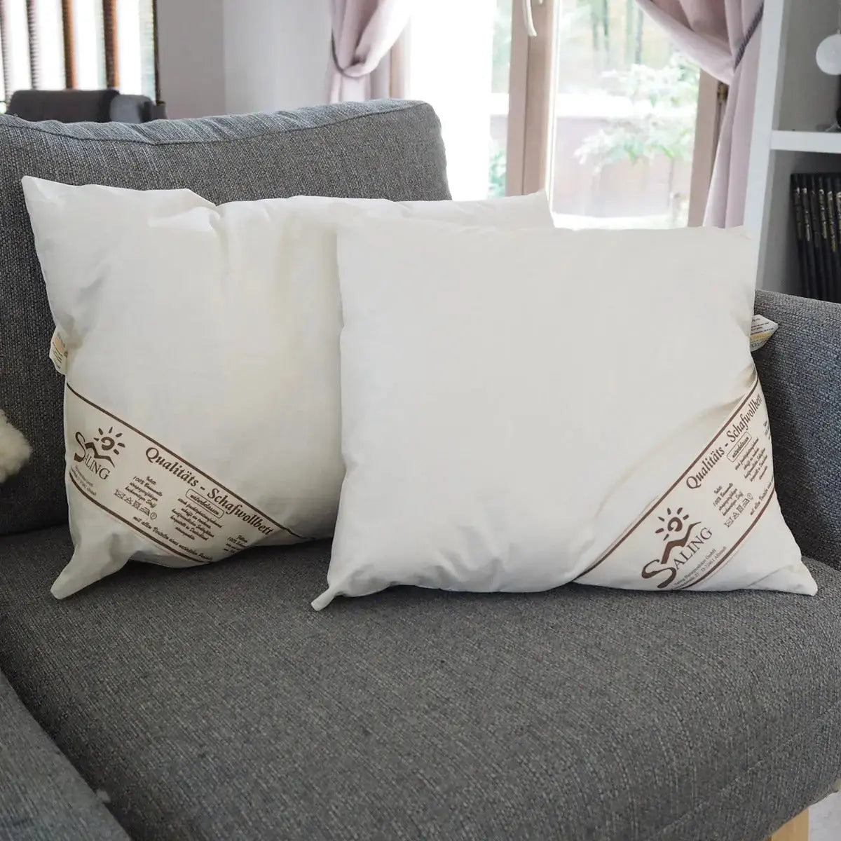 Oreiller en pure laine et coton Saling - 40x60cm - Lilinappy