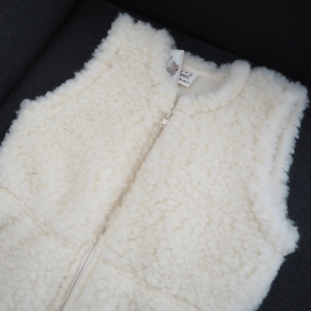 Turbulette sans manches en pure laine - Saling