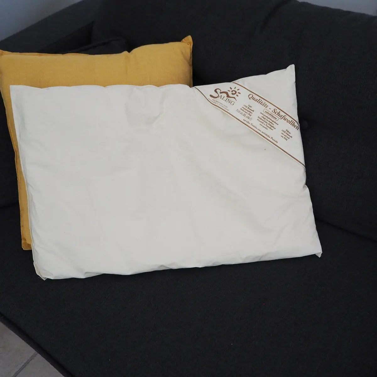 Oreiller plat en laine pour enfant Saling 40x60cm