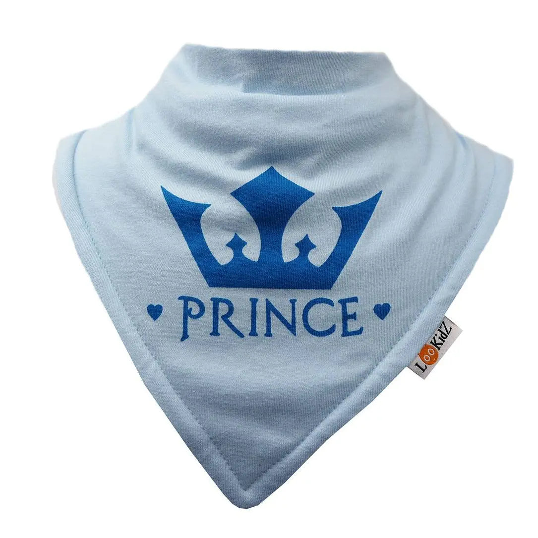 Bavoir bandana Lookidz Prince fond ciel