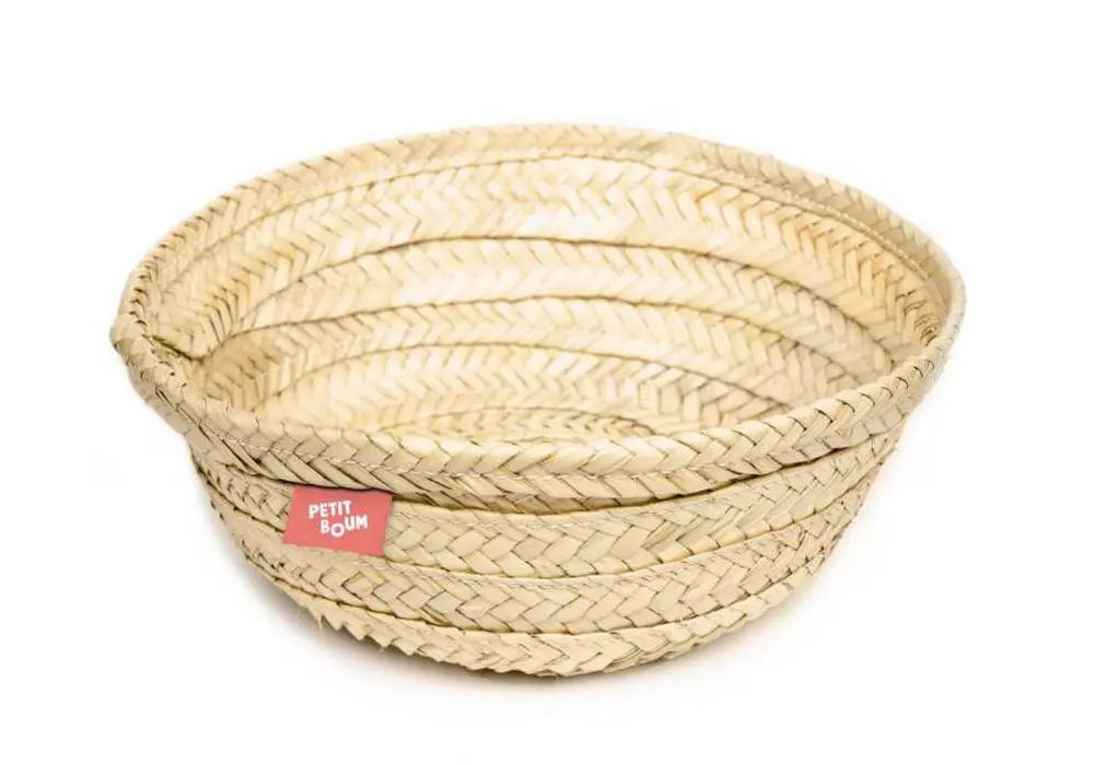 Panier de rangement en feuilles de palmier tressé Petit Boum