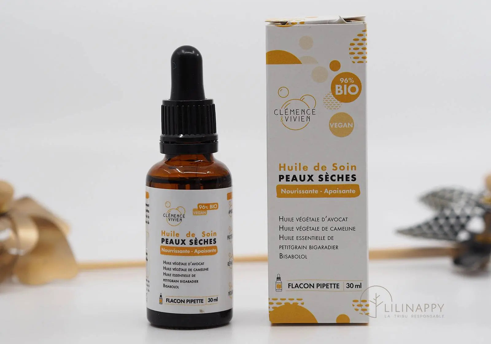 Huile de soin pour peaux sèches Clémence & vivien
