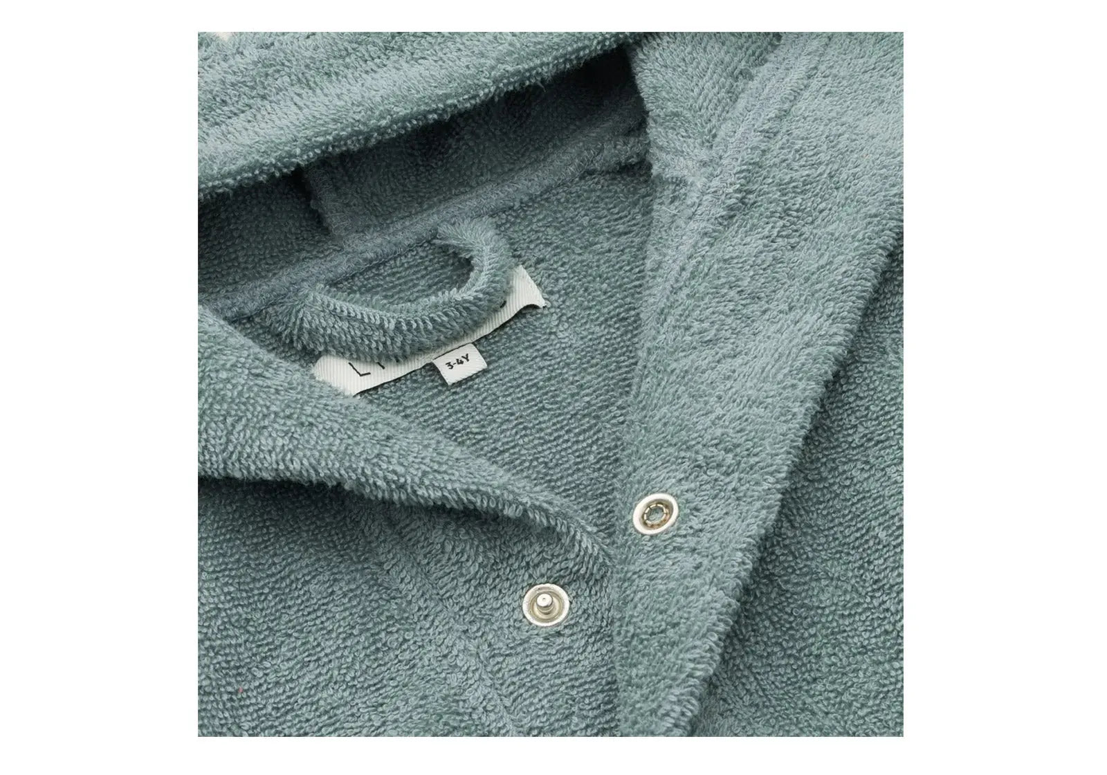 Peignoir en coton bio Lily Liewood - Blue fog - Lilinappy