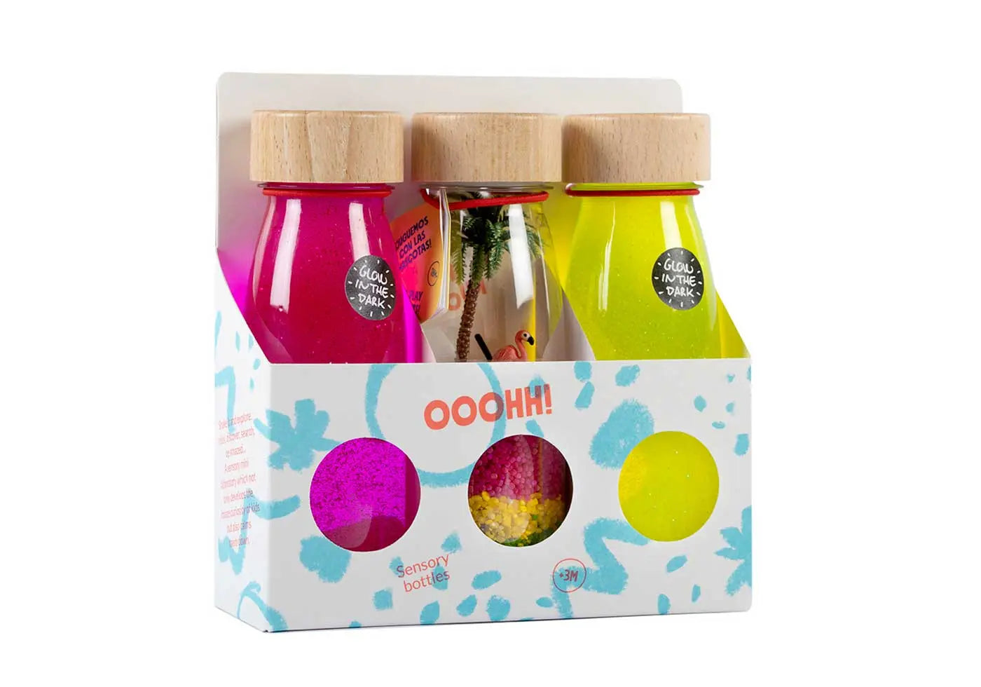 Lot de 3 bouteilles sensorielles Petit Boum - Paradise