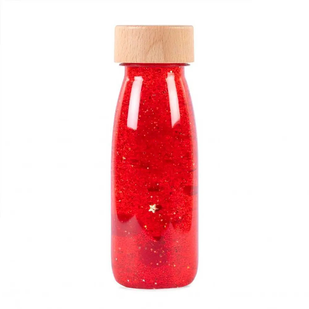 Bouteille sensorielle bébé Petit boum rouge